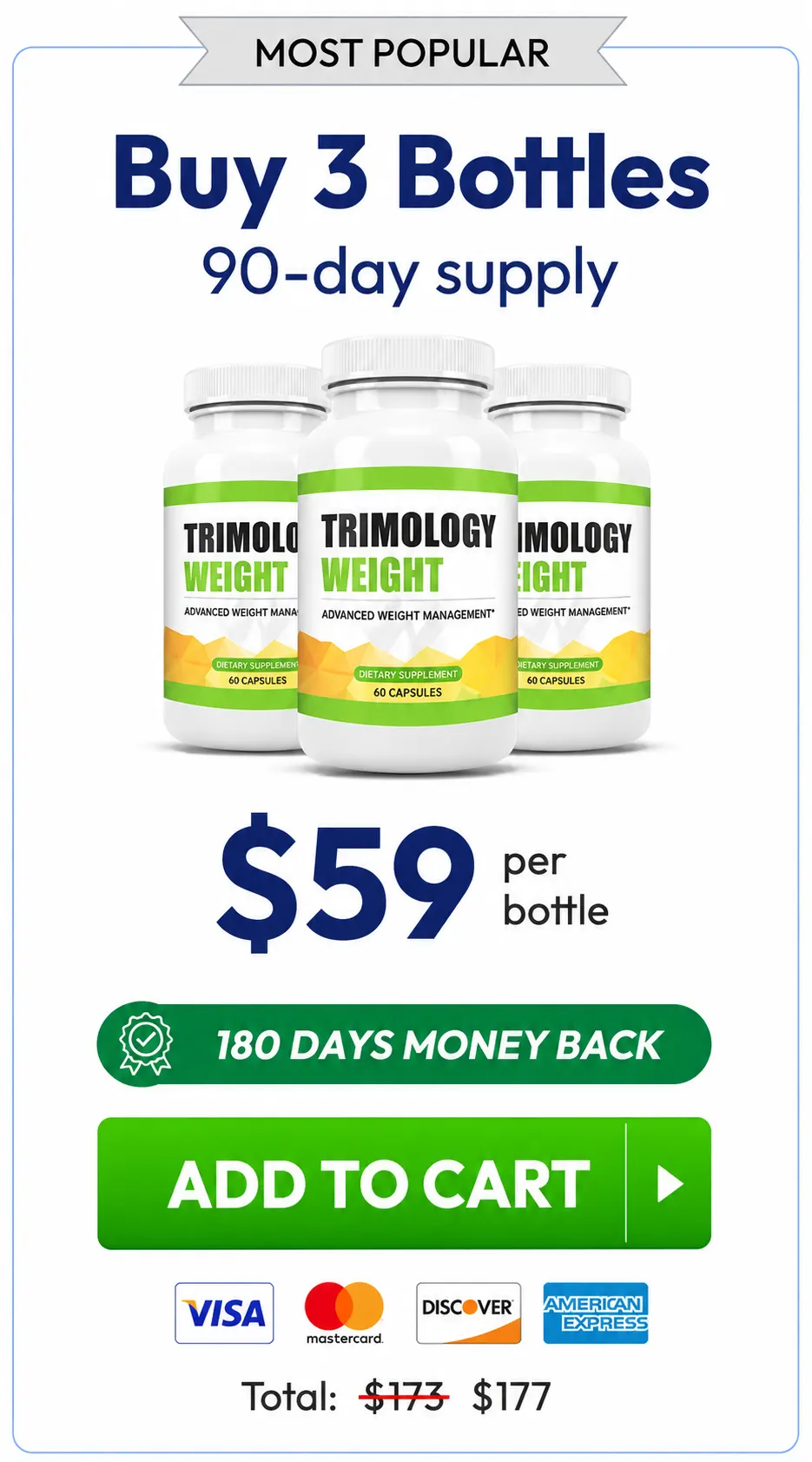 Trimology 3-Bottle Supply Popular Price Offer