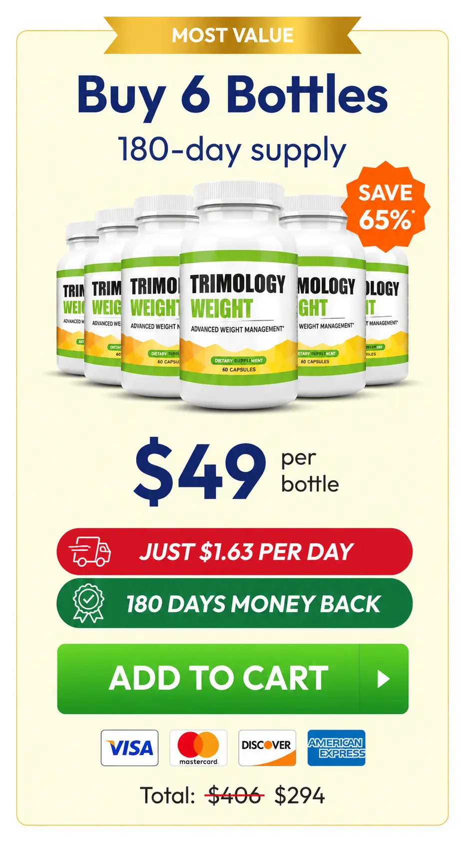 Trimology 6-Bottle Supply Bulk Discount Price